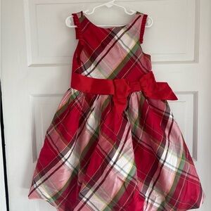 Janie and Jack Red Plaid Formal Dress